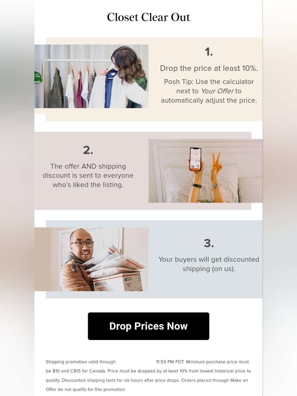Msg TODAY for Dropped Prices & Get $4.99 Shipping on Closet Clear Out Days - Picture 4 of 6